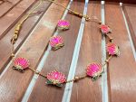 Lotus Neck Set - Rani Pink