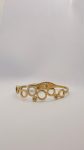 Circles & Sparkle Anti-Tarnish Gold Bracelet
