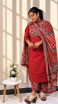 Ruby Rouge – Printed Dupatta Kurta set