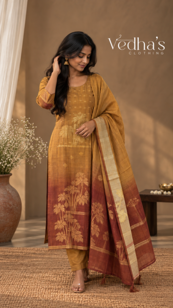 Silk Tissue - Maroon Momocrome